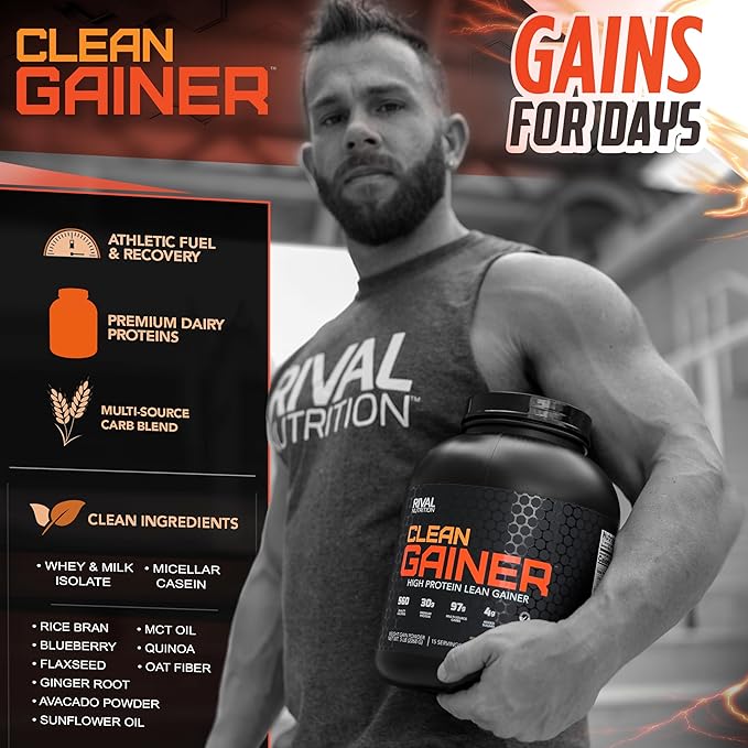 RIVAL NUTRITION Clean Gainer - Soft Serve Vanilla 10 lbs