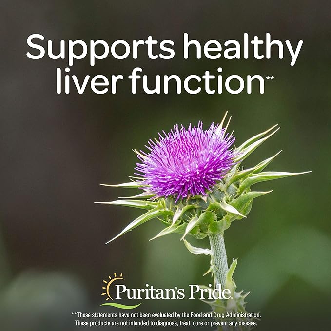 Puritan's Pride Milk Thistle & Dandelion Extract 60 Count