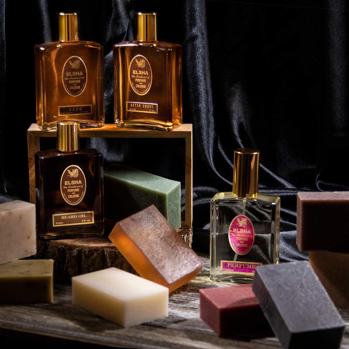 ELSHA Perfume and Cologne 1776 (4oz) with 3 Bars Soap 1776