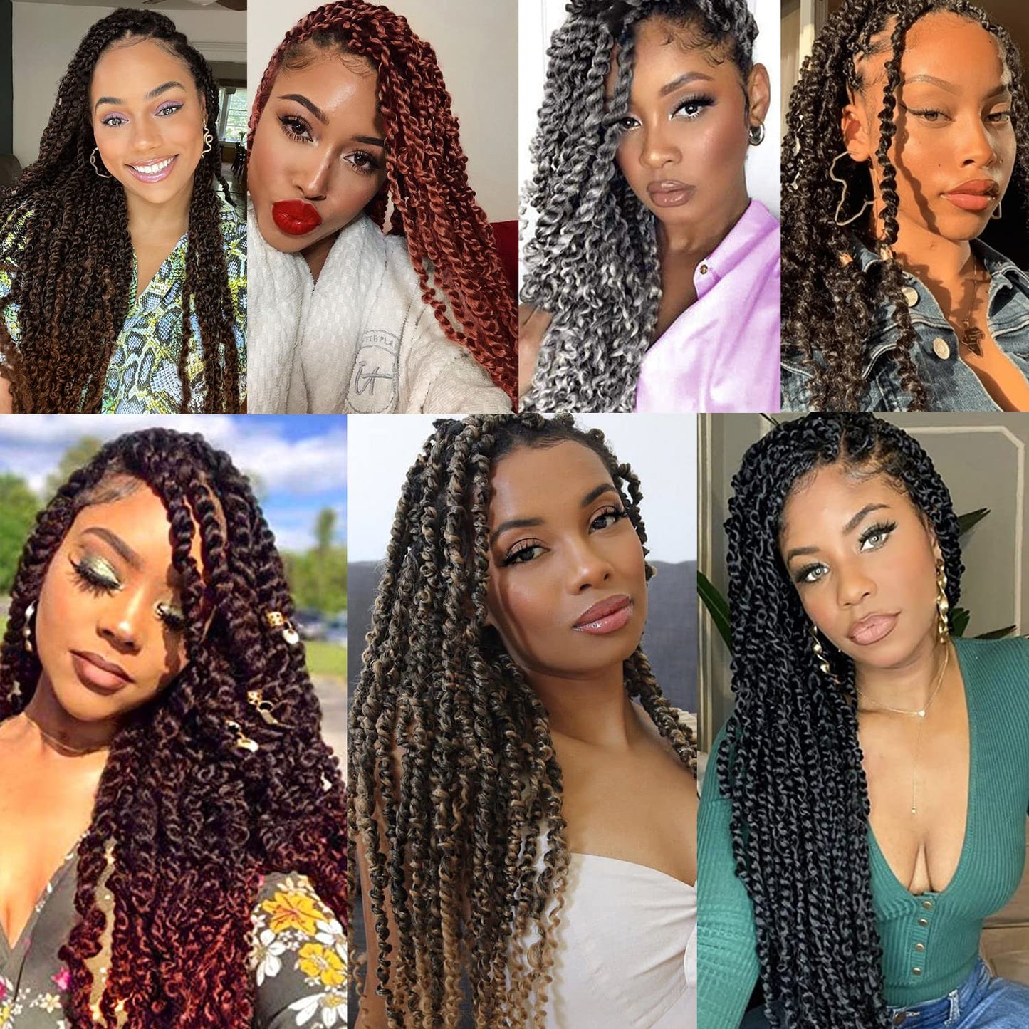 Ubeleco Blonde Passion Twist Hair,10 Inch Water Wave Crochet Hair For Women Short Passion Twist Crochet Hair Passion Twists Braiding Hair Curly Braiding Hair Extensions (10 Inch (Pack of 7), #27)