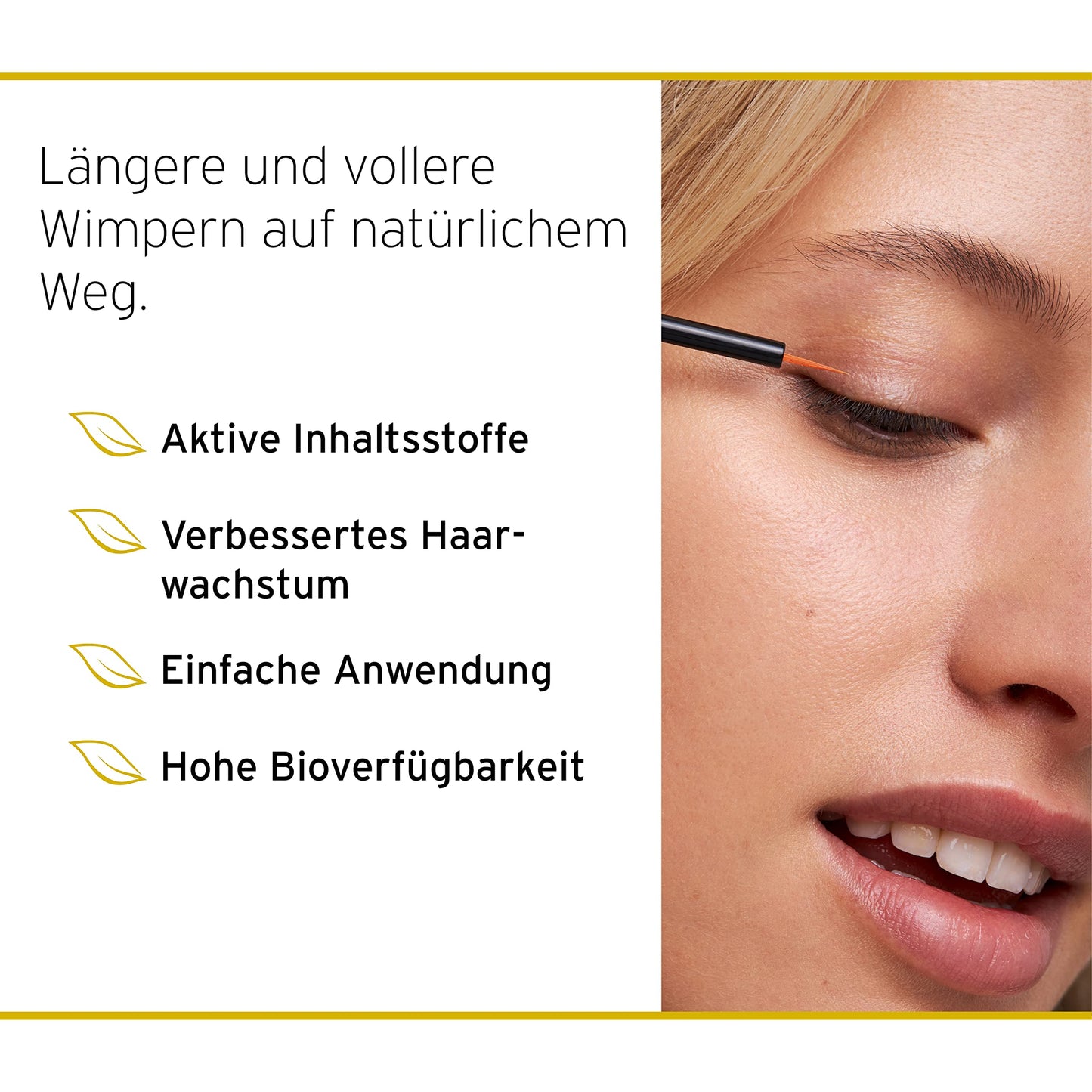 Nuvega Lash Super V - Vegan Eyelash Serum & Eyebrow Serum for Long Eyelashes in just 4-6 Weeks I Lash Serum I Eyelash Growth Serum I Made in Germany I 3ml