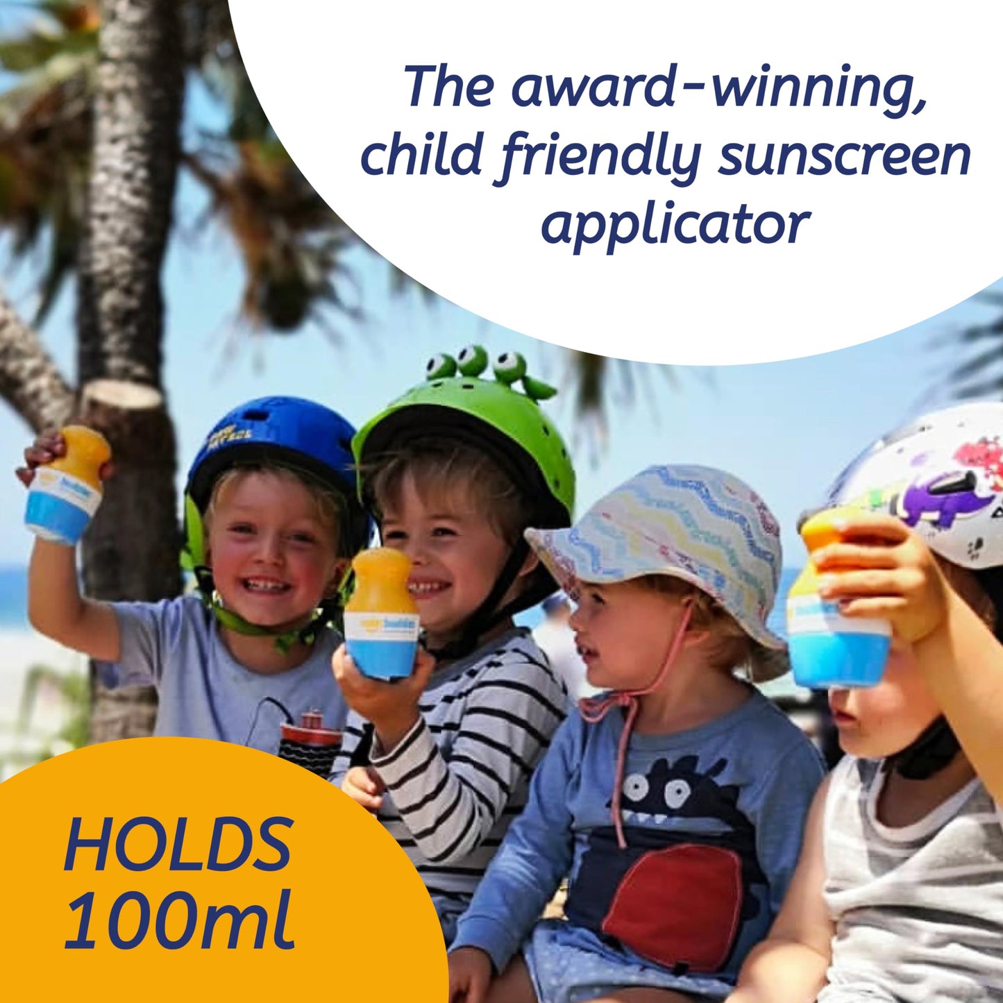 Duo Green Blue Pack Of Solar Buddies Refillable Roll On Sponge Applicator For Kids, Adults, Families, Travel Size Holds 100ml Travel Friendly for Sunscreen, Suncream and Lotions