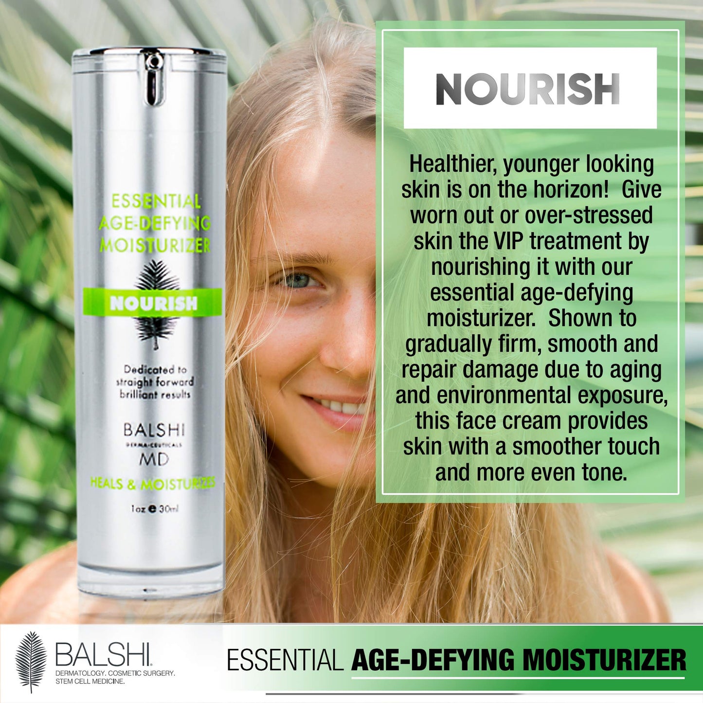 Balshi Derma-Ceuticals MD REJUVENATE Multi-Peptide Cream + NOURISH Face Cream - Reduce Fine Lines, Boost Collagen and Hydrate for a Youthful, Radiant Appearance