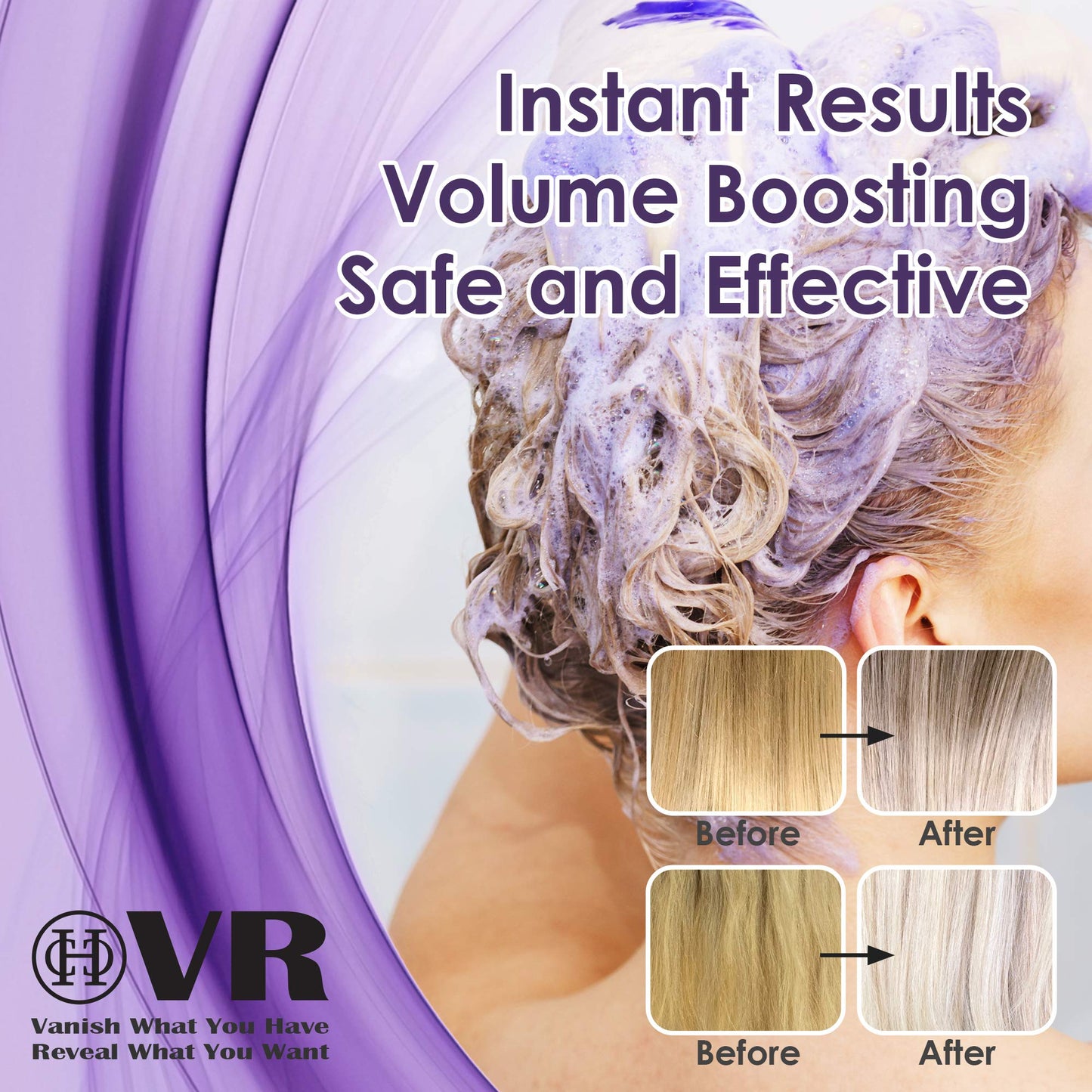 COCO-HONEY Purple Shampoo for Blonde Lightening Color Treated Hair Silver and Gray Highlighted Hair/Paraben Free/Cruelty Free/Sulfate Free/Safe for Color-Treated Hair 8 oz