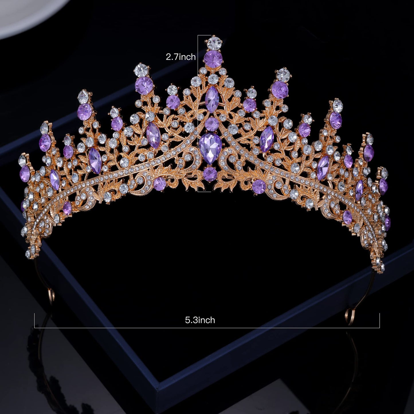 Kamirola - Tiaras Crown for Women and Girls Crystal Headbands for Bridal,Wedding and Party Prom Pageant Party,Gothic Halloween Costumes for Women Prom Halloween Accessories…