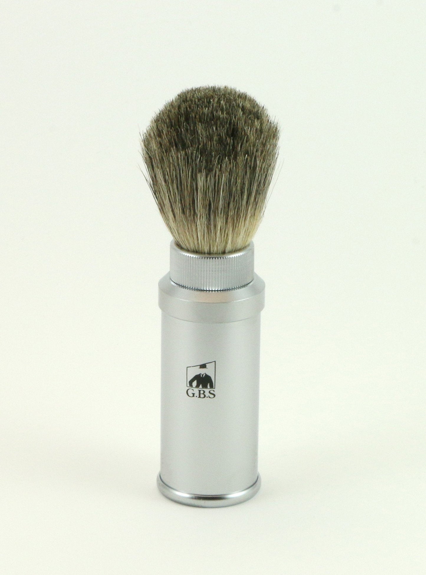 G.B.S Safety Razor, Matte Silver Finish Adjustable Tension and Friendly Shave Brush Badge Bristles Leather Protective Razor Blades