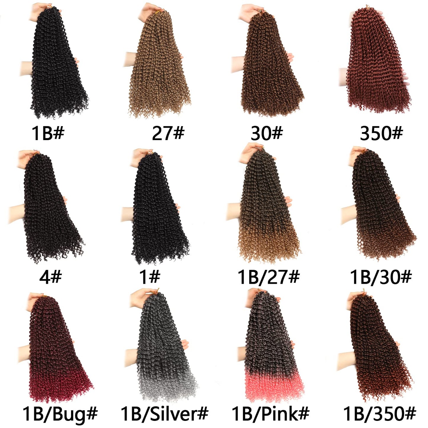 Ubeleco 18 Inch Passion Twist Hair, Blonde Water Wave Crochet Hair for Women Passion Twist Crochet Hair 22 Strands/Pack Long Bohemian Synthetic Curly Passion Twists Braiding Hair Extensions(7pcs,#27)