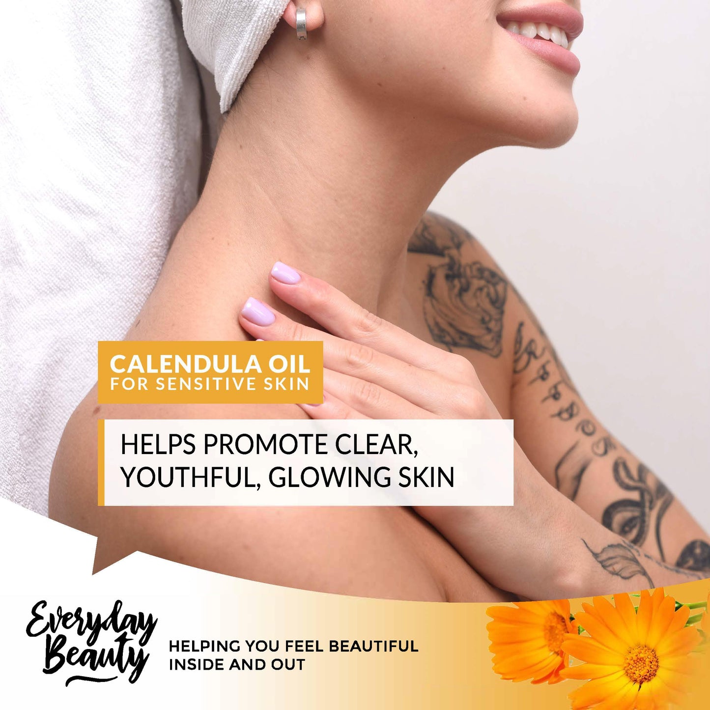Organic Calendula Oil For Sensitive Skin -Bulk 1 Gallon- USDA Organic Certified 100% All Natural Plant Based, Lightweight & Unscented Gentle Soothing Oil For Sensitive Skin - For Face, Skin & All Over