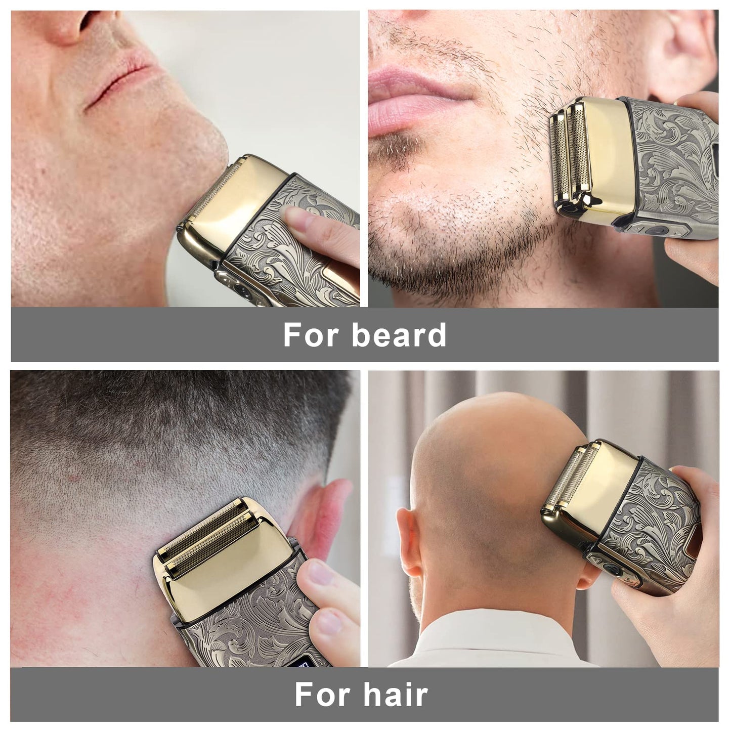 Ufree Beard Trimmer for Men, Electric Razor, Nose Hair Trimmer, Cordless Hair Clippers Shavers for Men, Gifts for Men