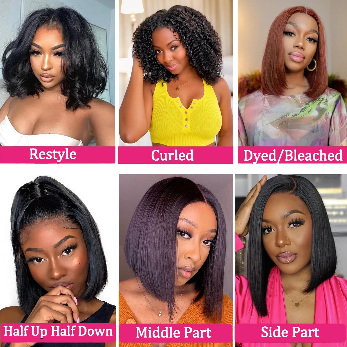 LYOLKSER hair bob wig human hair glueless wigs human hair pre plucked 13x4 lace front wigs human hair 12 inch indian remy straight hair wigs short bob wigs human hair