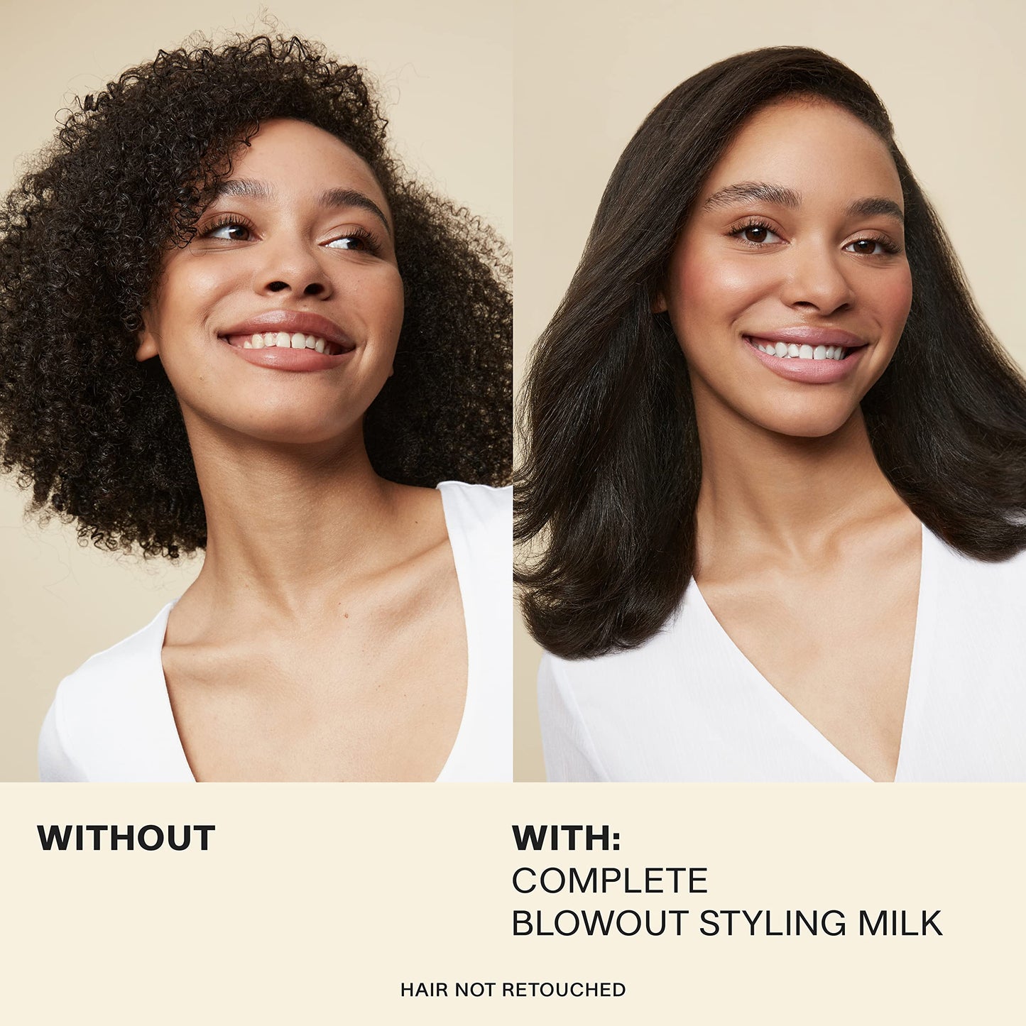 JVN Complete Blowout Styling Milk Heat Protector Cream, Anti-Humidity, Smooths Protects - Travel Size