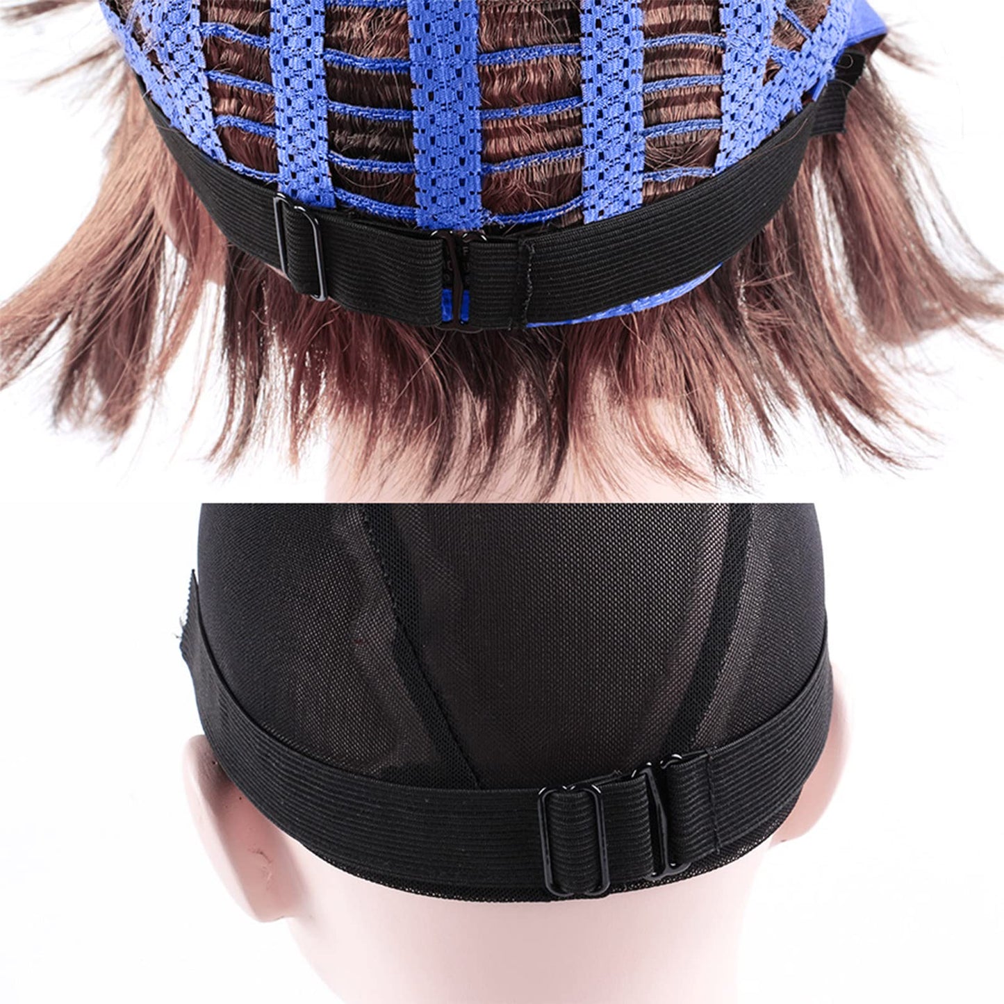 Modixun 15pcs Adjustable Elastic Band for Wigs, Glueless Wig Straps for Keeping Wigs in Place, Adjustable Wig Band Sewing for Making Wig and Wig Caps, 1.4in×12in