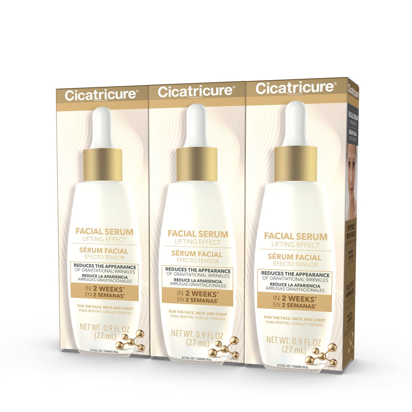 CICATRICURE - GOLD SERUM (PACK OF 3)