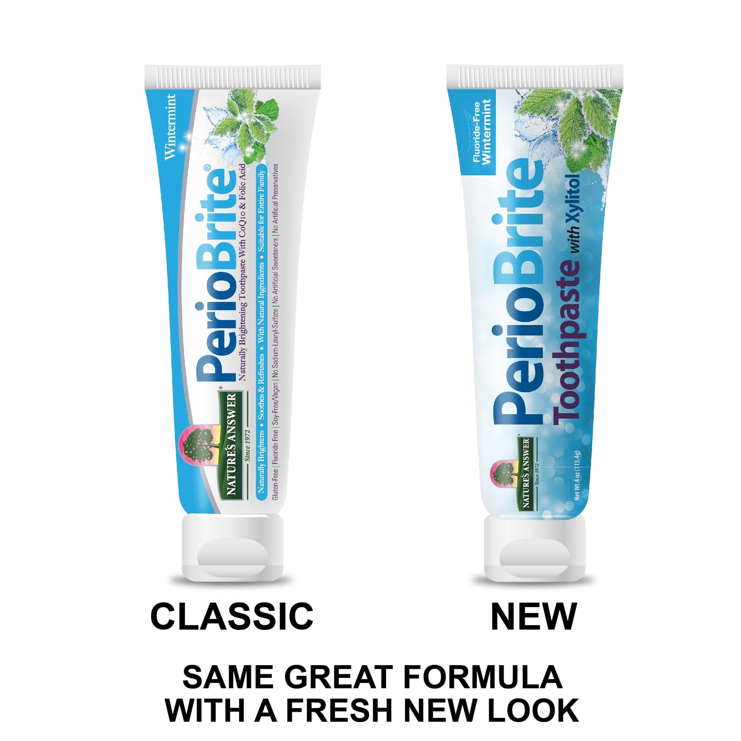 Nature's Answer Periobrite Whitening Toothpaste | Soothes & Refreshes | Gluten-Free, Flouride-Free Soy-Free & Vegetarian | Not Tested On Animals | No Artificial Sweetners or Preservatives 4oz