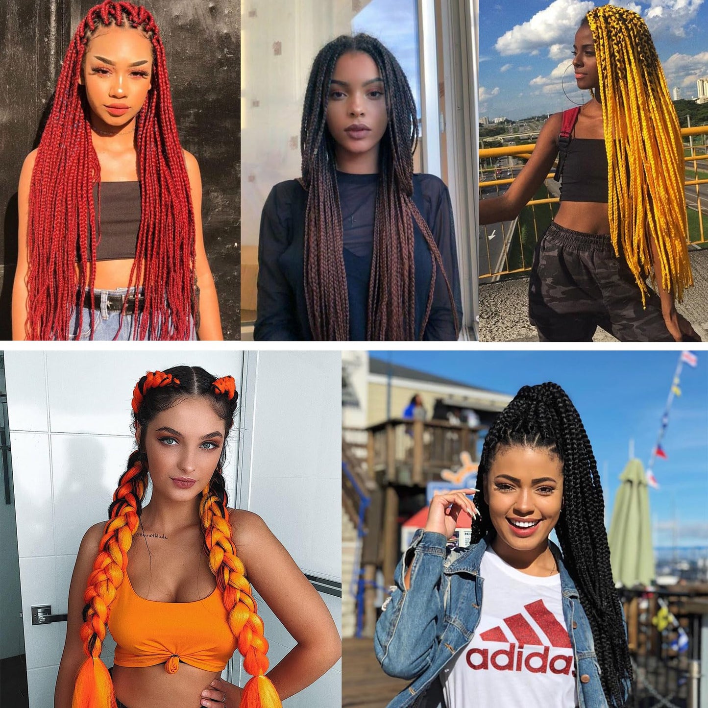 Braiding Hair Pre Stretched Extensions - 3 Packs Colored Hair for Braiding - Soft Yaki Braiding Hair with Hot Water Setting - Light Braiding Hair Extensions (350, 30)