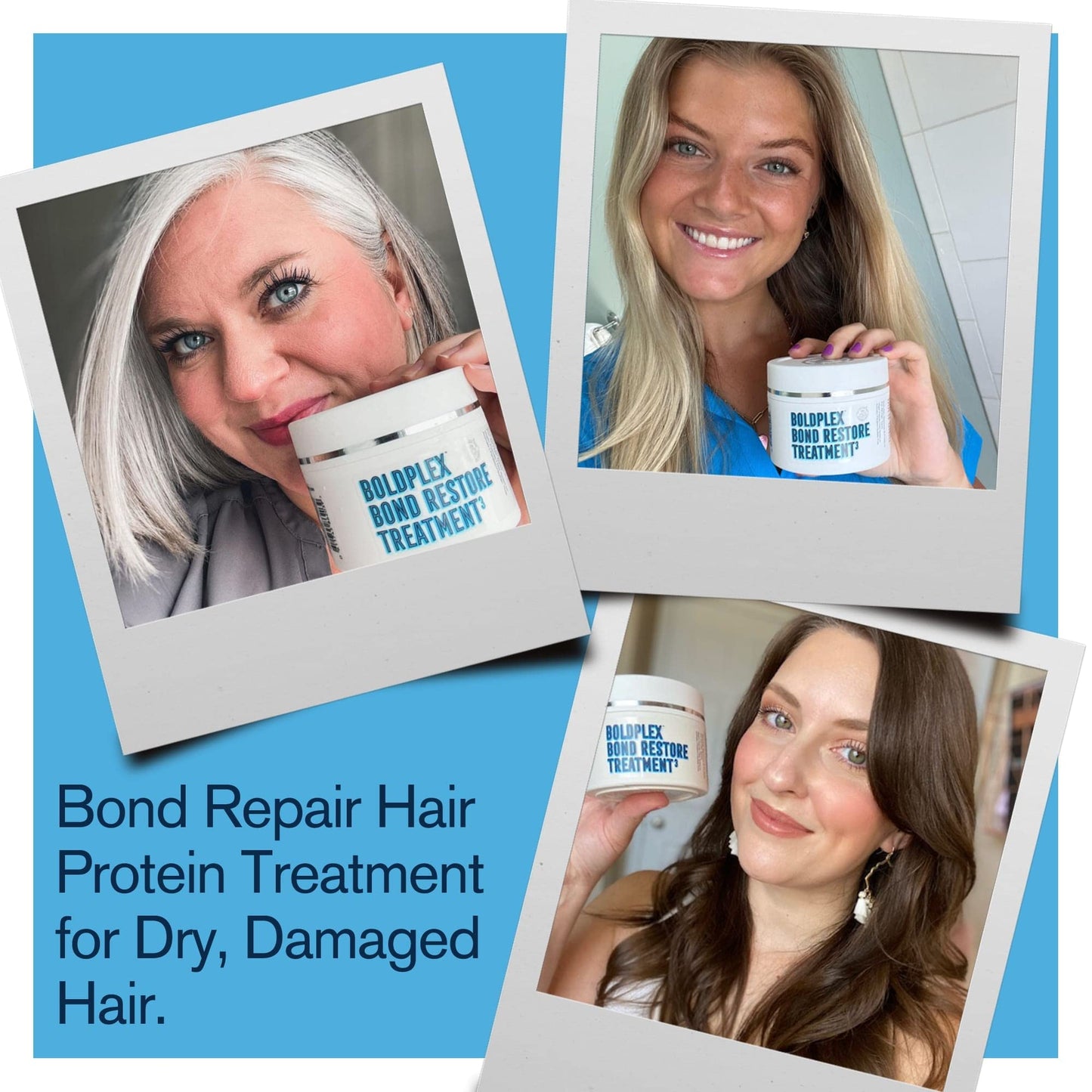 Purple Hair Mask - For Blonde, Platinum, Bleached, Silver, Gray, Ash & Brassy Hair, BoldPlex 3 Hair Treatment, and Coconut Hair Mask Bundle - Paraben & Sulfate free, Cruelty-free & Vegan