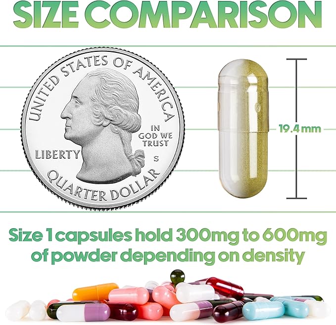 XPRS Nutra Size 1 Empty Capsules - 100 Count Empty Gelatin Capsules - Pill DIY Capsule Filling - Pure Bovine Pill Gel Caps for Do-It-Yourself Supplements (Gold)