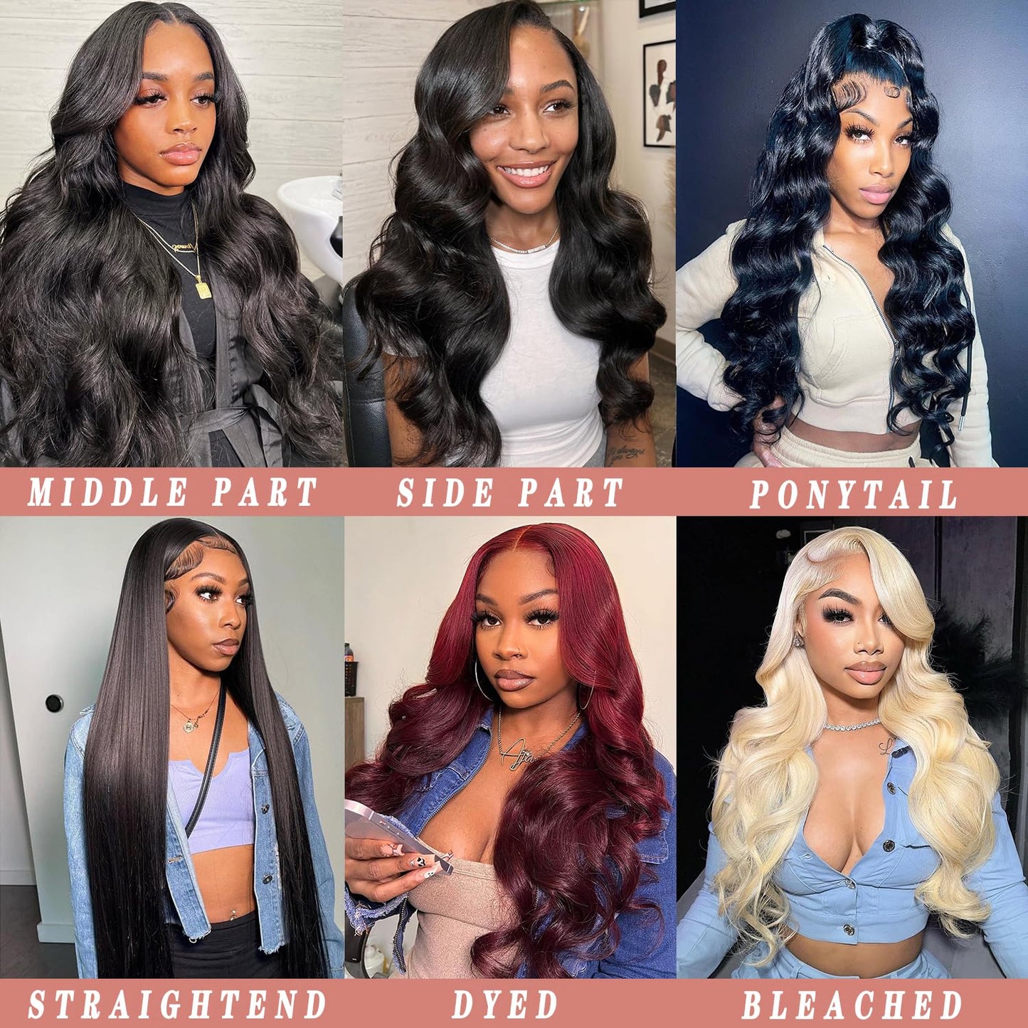 JIELIFA 13x6 Body Wave Lace Front Wigs Human Hair Pre Plucked Glueless Wigs Human Hair 180% Density HD Transparent Lace Frontal Wigs Human Hair for Black Women Body Wave Wig 20 Inch