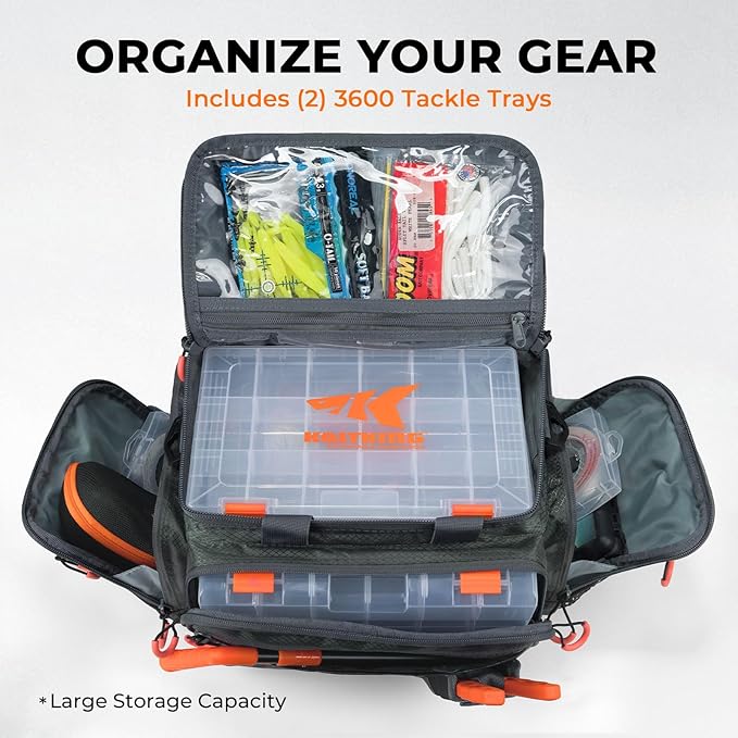 KastKing Fishing Gear & Tackle Bags - Saltwater Resistant Fishing Bags - Fishing Tackle Storage Bags