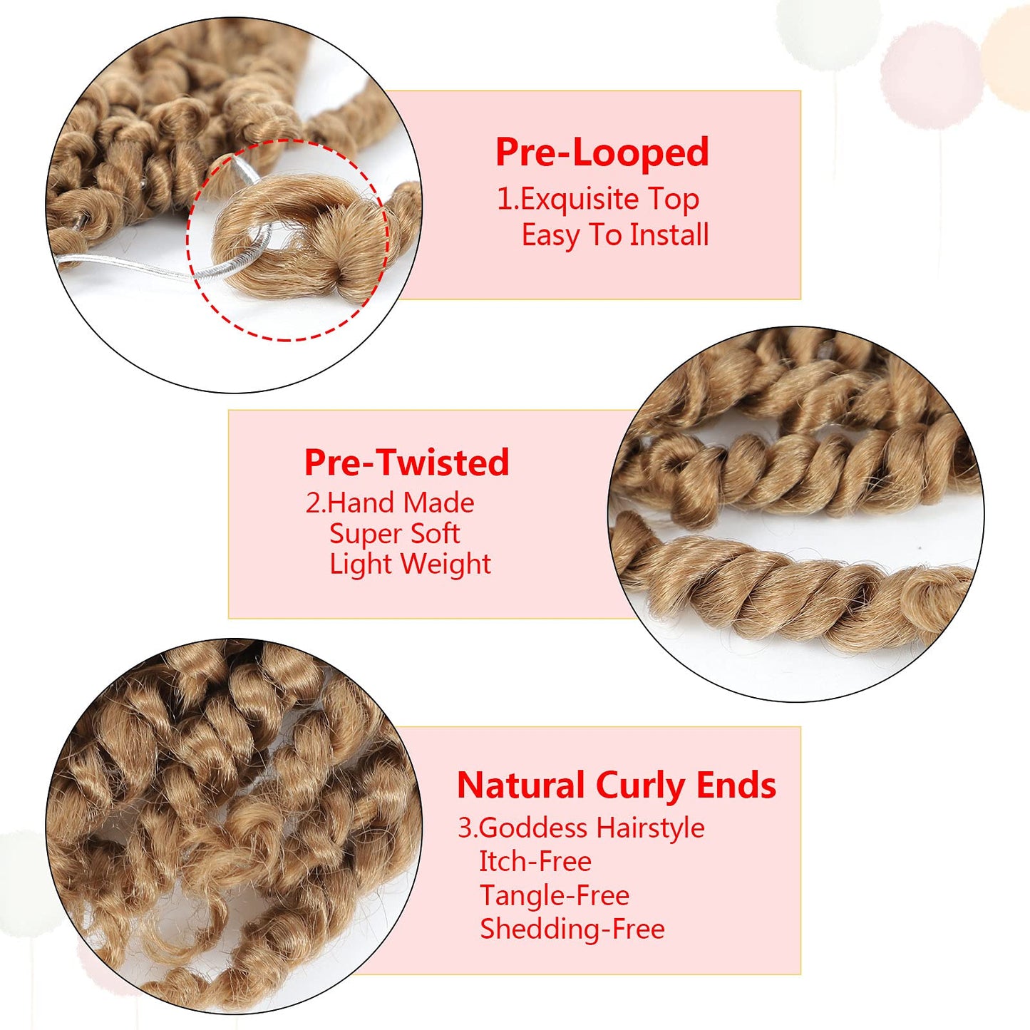 Fulcrum Passion Twist Crochet Hair 10 Inch, 8 Packs Pre Looped Passion Twist Hair, Pre-Twisted Passion Twist Crochet Hair For Black Women (10Inch (Pack of 8), 27#)