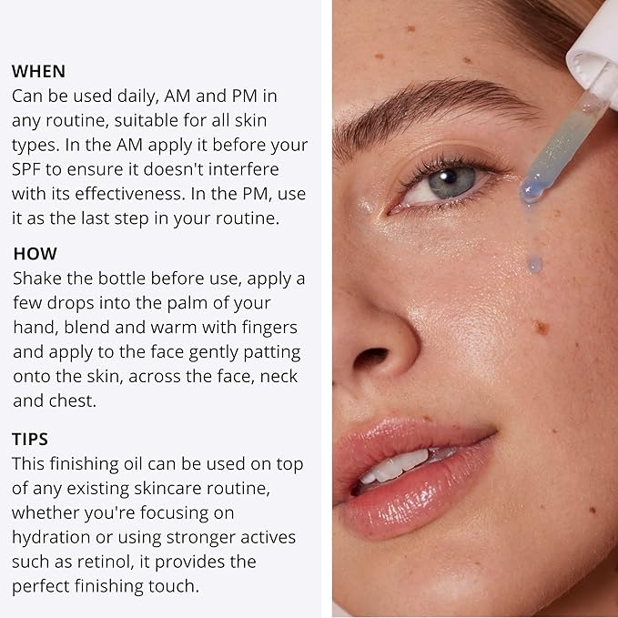 Nip+Fab Peptide Fix Finishing Oil 2%, 1.01 fl oz, Perfect Finish for All Skincare Routines, For All Skin Types, Support the Skin Barrier for a Smoother, Firmer-Looking Complexion