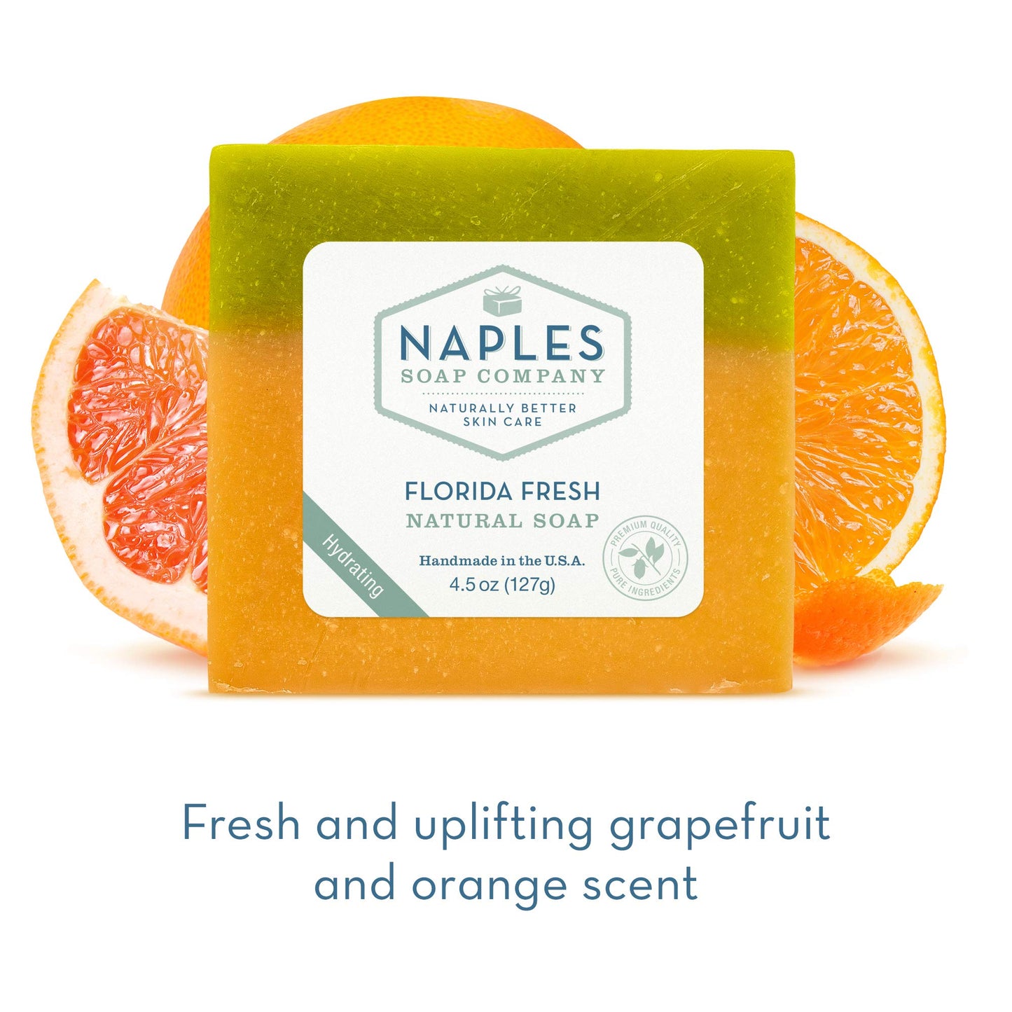 Naples Soap Company Natural Shea Butter and Olive Oil Soap Bar – Antioxidant-Rich Soap Bar Naturally Moisturizes for Smooth, Supple Skin – No Harmful Ingredients – Florida Fresh, 4.5 oz