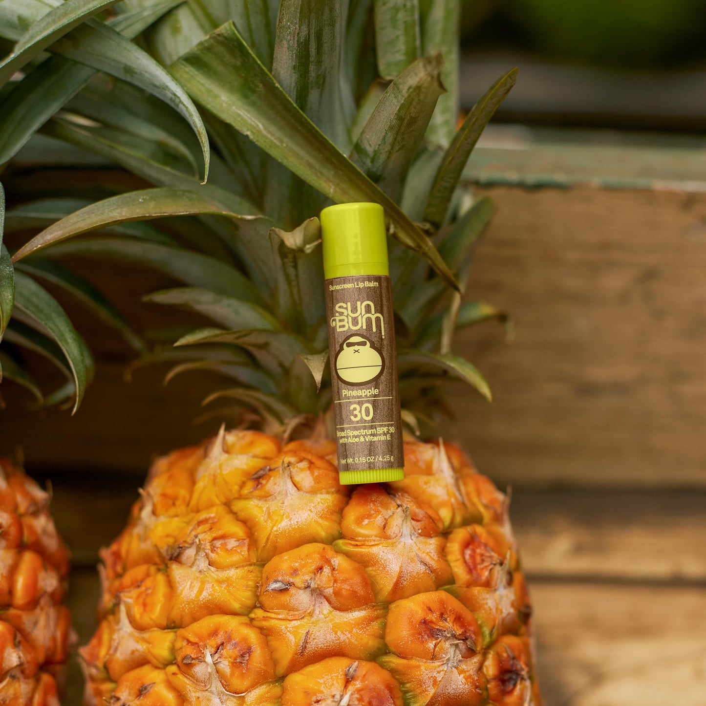 Sun Bum SPF 30 Sunscreen Lip Balm | Vegan and Cruelty Free Broad Spectrum UVA/UVB Lip Care with Aloe and Vitamin E for Moisturized Lips | Pineapple Flavor |.15 oz (Pack of 2)