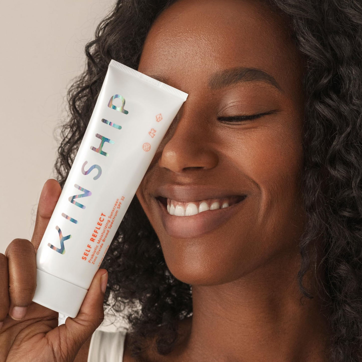 Kinship Self Reflect 100% Mineral SPF + Brightwave Vitamin C Eye Cream Bundle | Probiotic Moisturizing Facial Sunscreen | Energizing + Brightening Reduce Dark Circles & Puffiness | All Skin Types