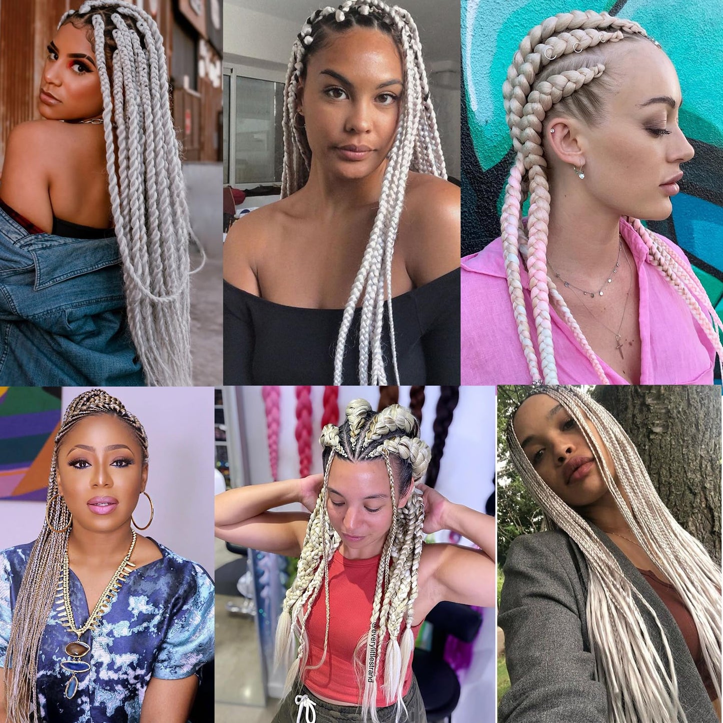 Coriario Silver Grey Pre Stretched Braiding Hair 26 inches 4 Pack Prestretched Braiding Hair Long Knotless Yaki Braiding Hair Kinky Synthetic Hair for Braiding Gray