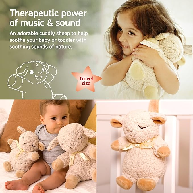 Cloud b Sound Machine with White Noise Soothing Sounds | Adjustable Settings & Auto-Shutoff | Ideal for Travel | Sleep Sheep On The Go