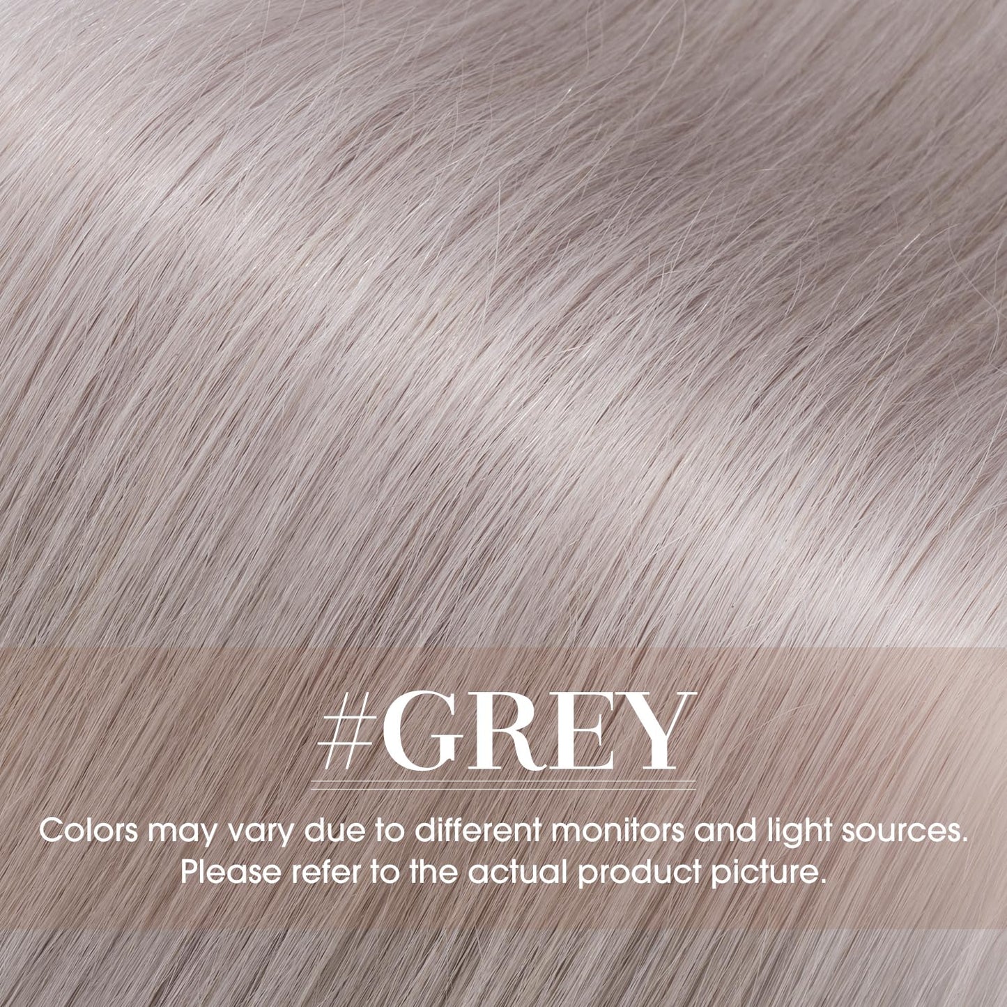Clip in Hair Extensions Real Human Hair 18 Inch Human Hair Clip in Extensions GREY Hair Extensions Clip ins Double Weft 100% Real Human Hair Extensions 8 PCS 70g