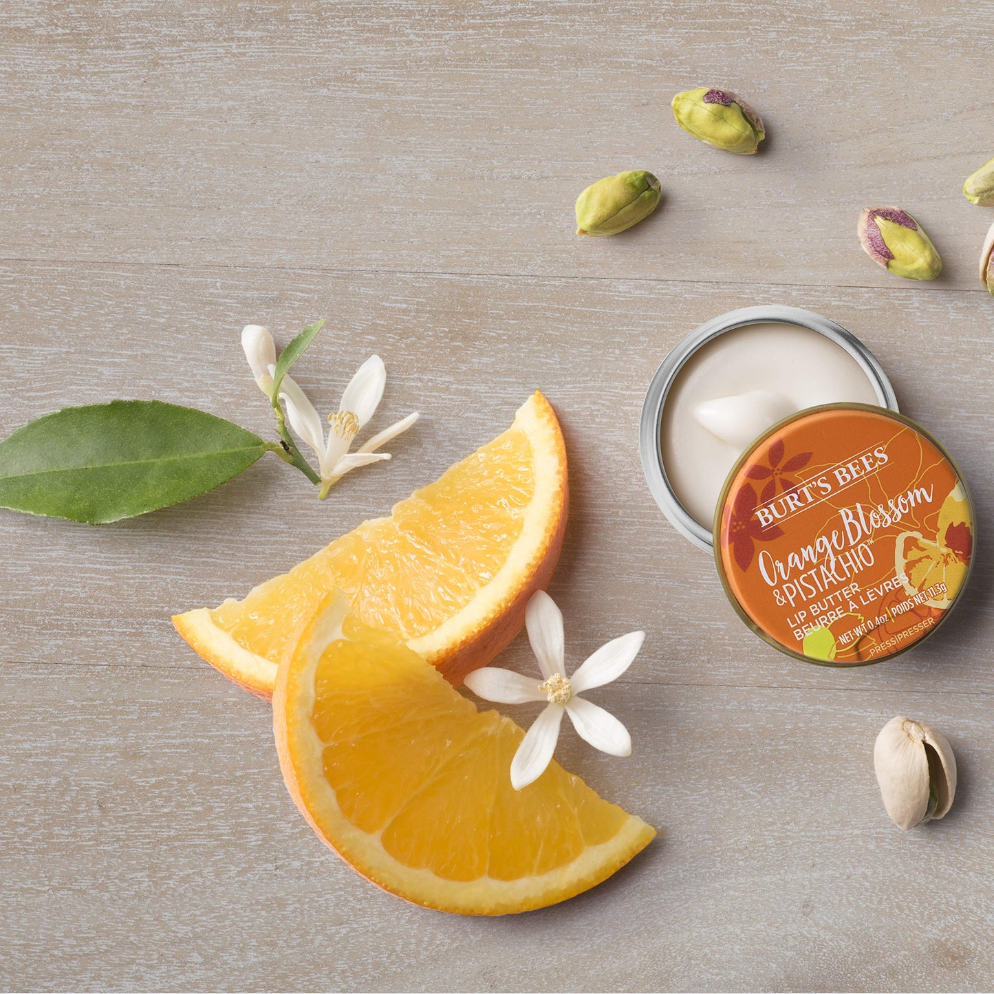 Burts Bees Orange Blossom and Pistachio Lip Butter Lip Balm Unisex 0.4 oz