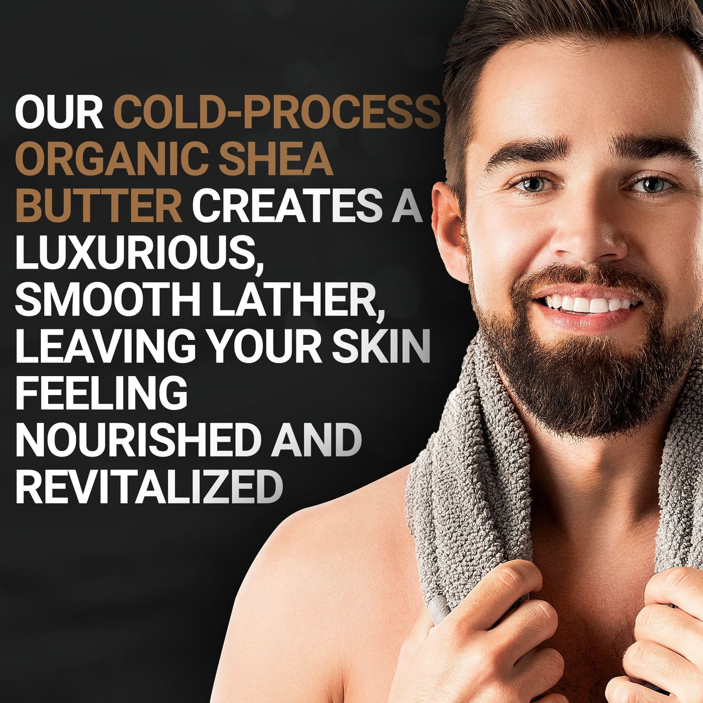 Copper Johns | Bar Soap | For Both Beard & Body | Made with Natural Oils and Organic Shea Butter | Arctic Powder | 5 oz