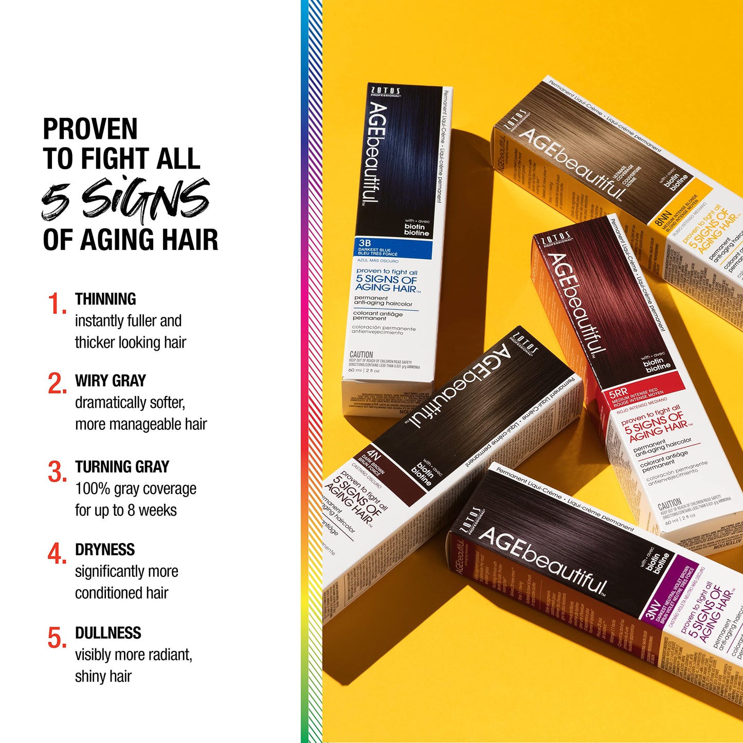 AGE beautiful Root Touch Up Hair Color Spray | Touch-Up Gray Concealer | Temporary Cover Up | Adds Volume & Covers Thinning Patches | Water, Sweat, Stain Resistant | Medium Ash Brown | 2 Fl Oz