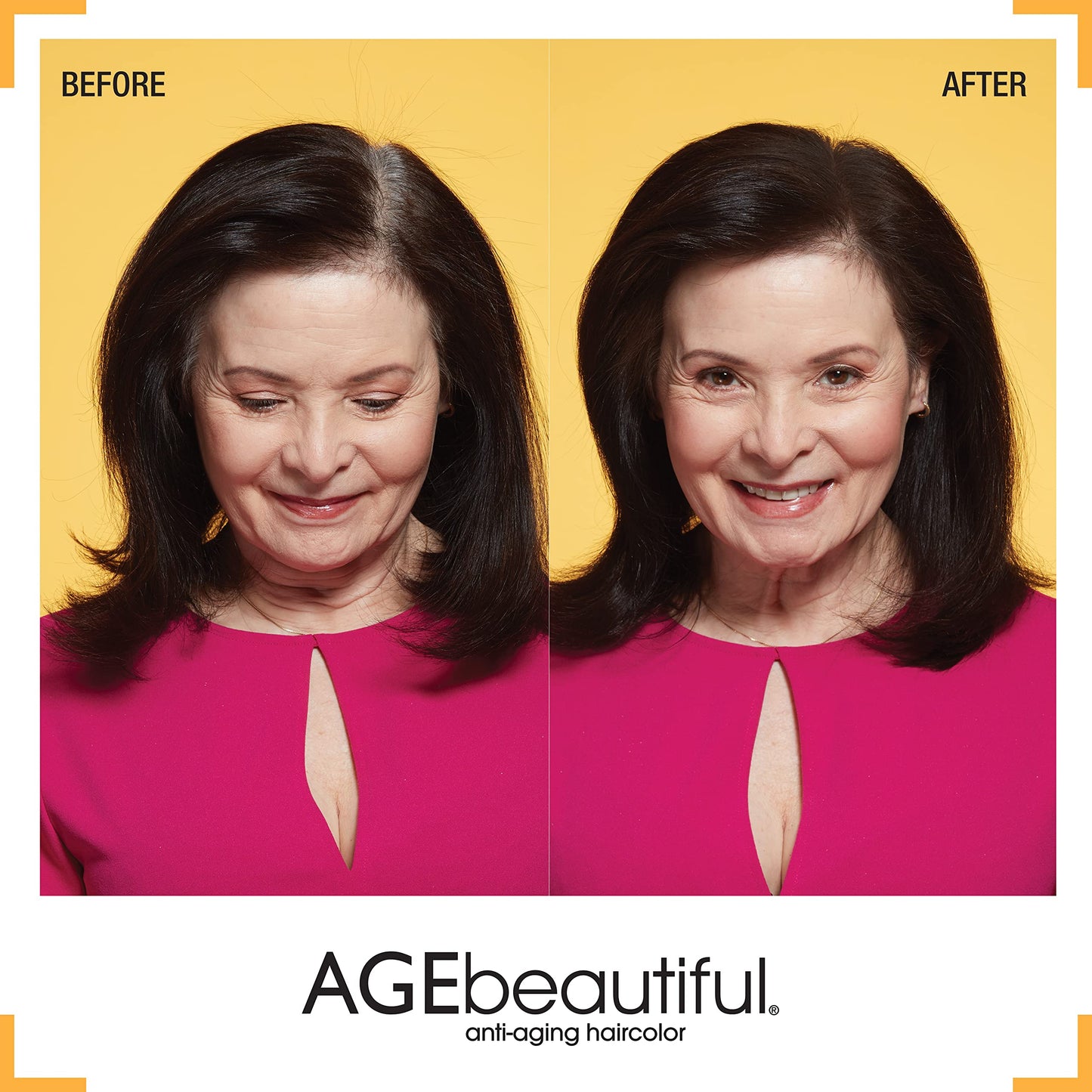 AGE beautiful Root Touch Up Hair Color Spray | Touch-Up Gray Concealer | Temporary Cover Up | Adds Volume & Covers Thinning Patches | Water, Sweat, Stain Resistant | Medium Ash Brown | 2 Fl Oz